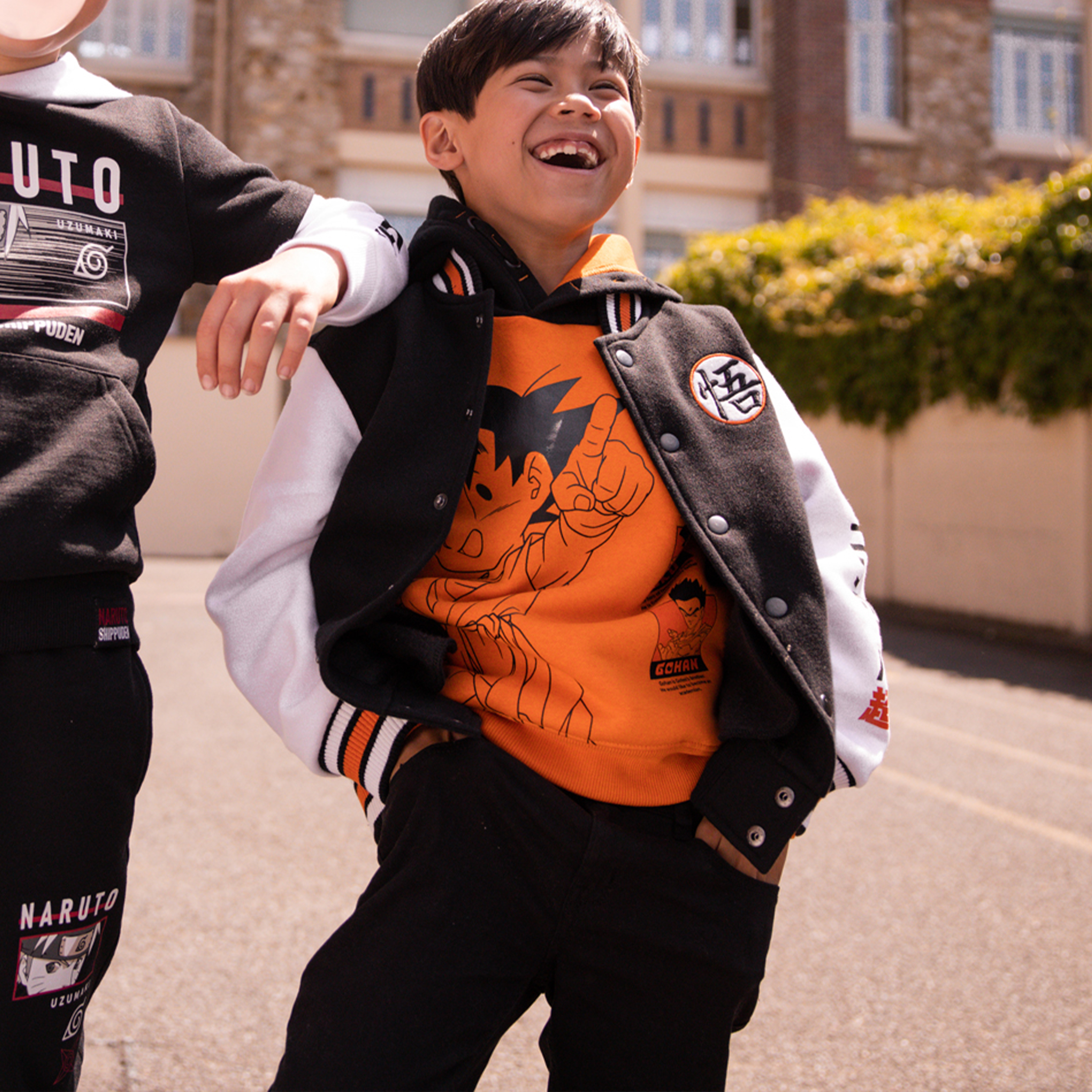 Gilet col teddy boutonné Dragon Ball Z noir garçon | La Halle