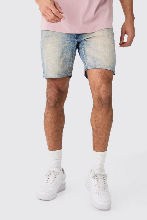 Jeansshorts in Vintage-Optik