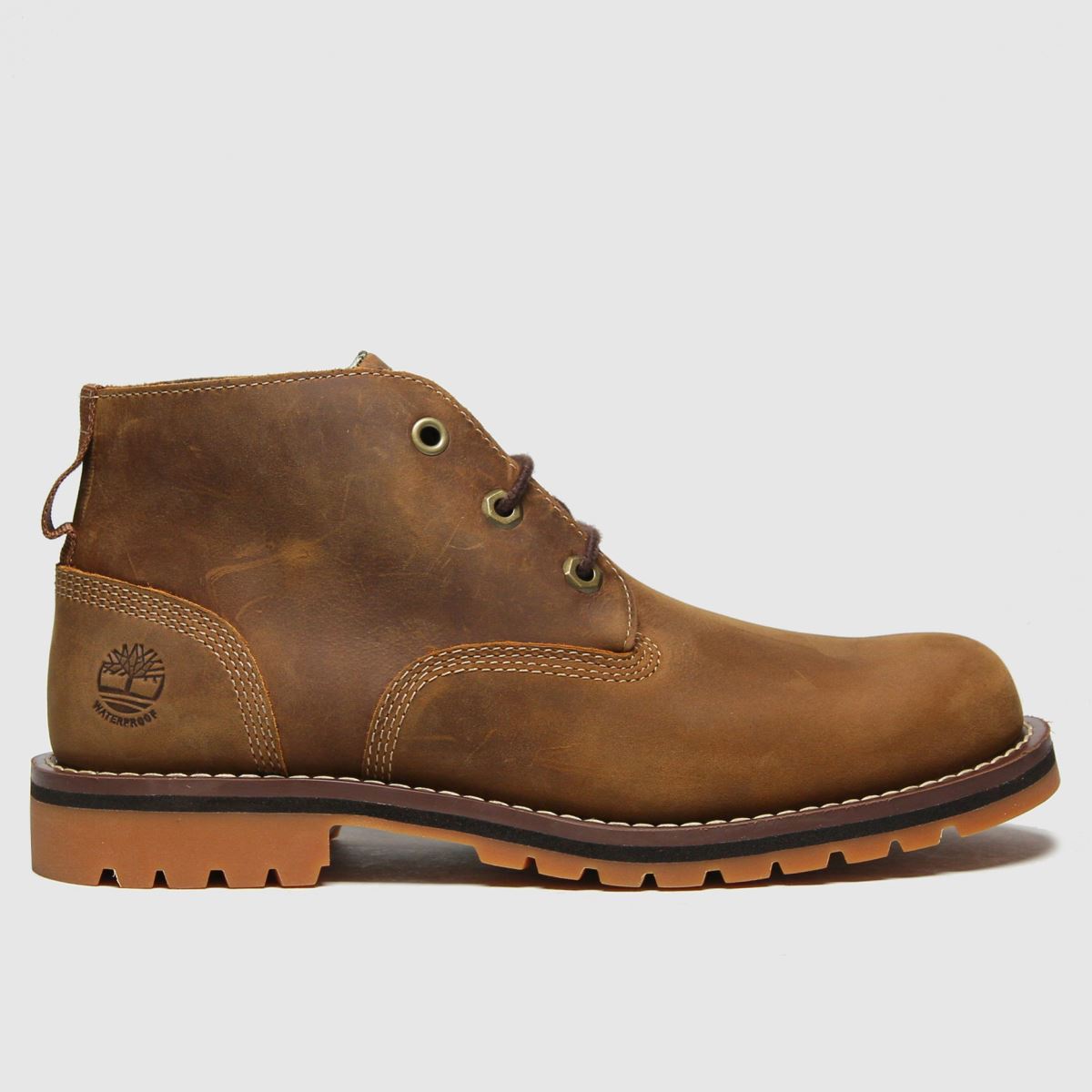 Timberland – Larchmont II – Bruna chukka-stövlar med 3 öglor