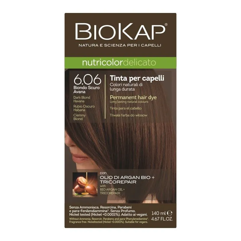 Biokap Nutricolor Delicato boja za kosu, 6.06 Tamnoplava