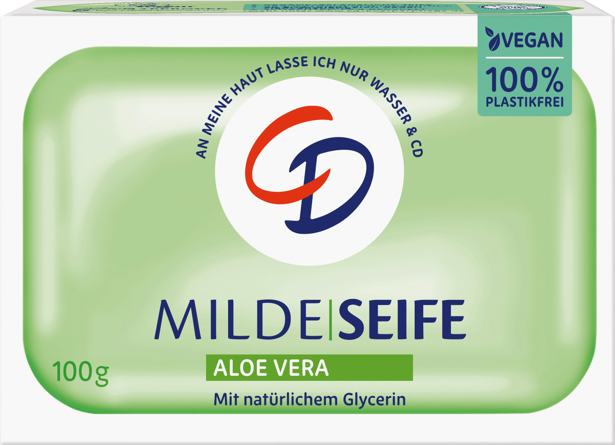 mildes Seifenstück mit Aloe Vera, 100 g