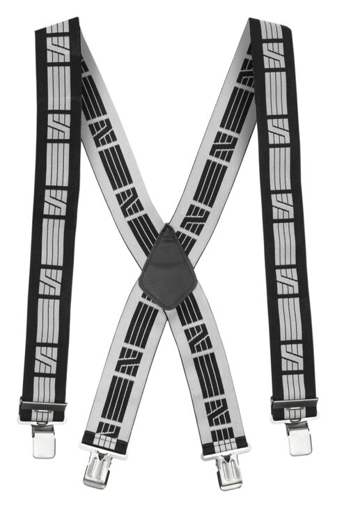 Suspensórios elásticos Snickers Workwear 90500418000 Tamanho único Preto - Cinza (0418)