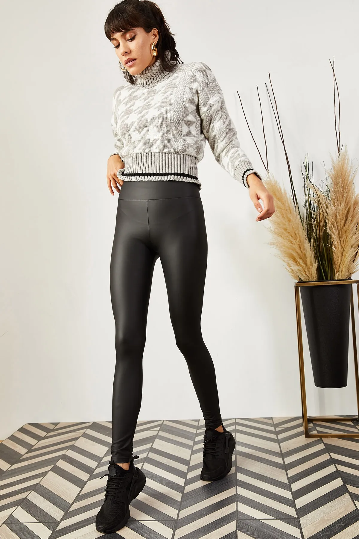 Olalook  Leggings - Schwarz - Mittlerer Bund