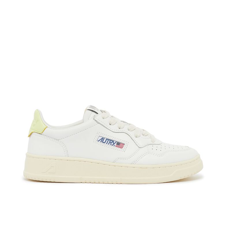 Autry Wmns Medalist Low leat/leat wht/lime yl