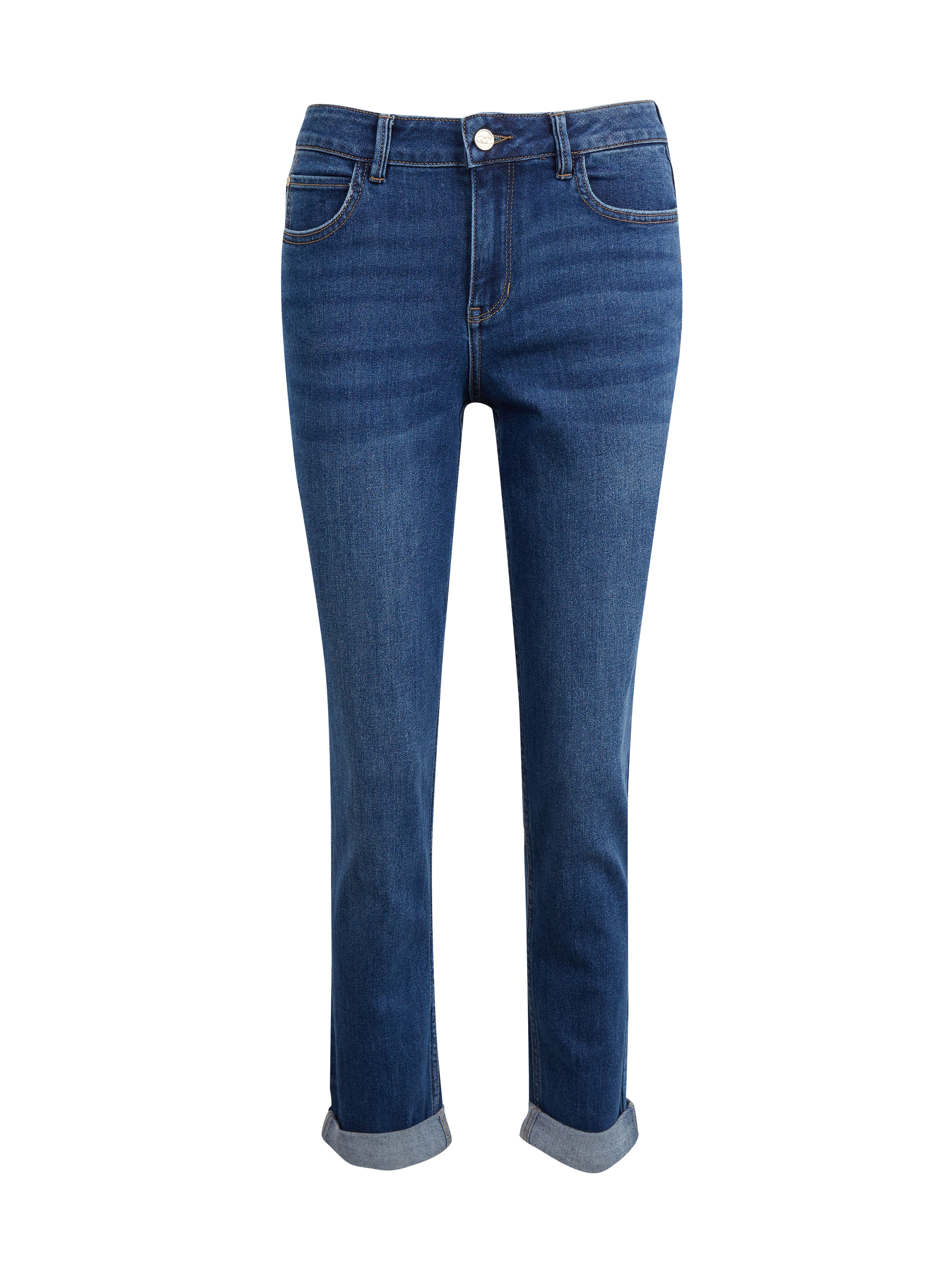 Dunkelblaue Damen-Boyfriend-Jeans ORSAY