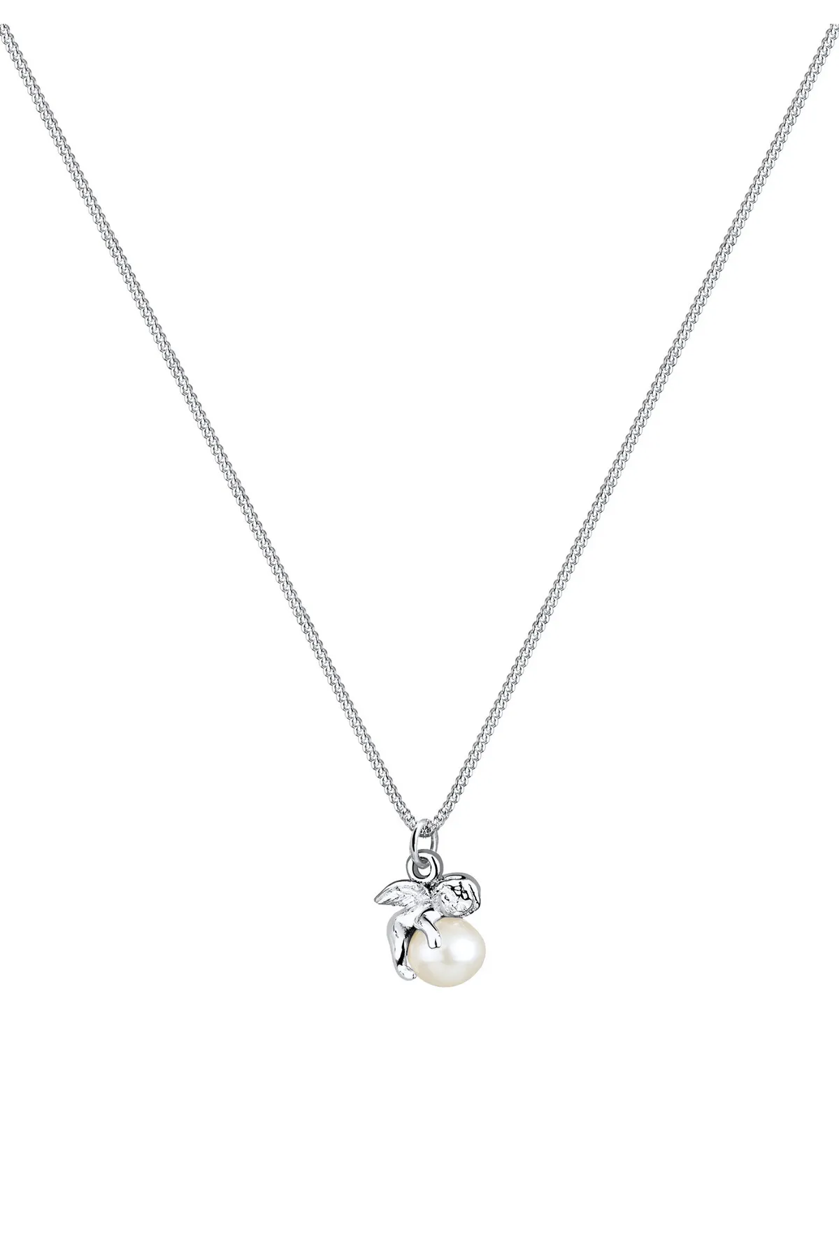 ELLI  Halskette Engel Süßwasserzuchtperle 925 Sterling Silber