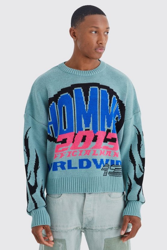Kastiger Moto-Pullover