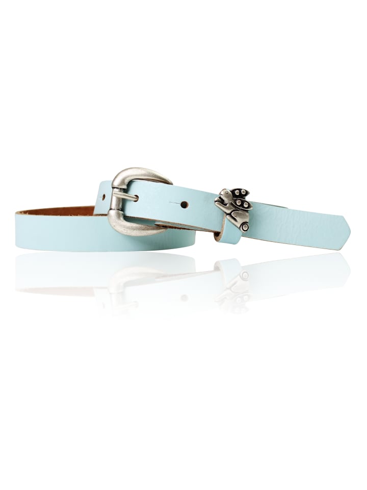 FRONHOFER Ledergürtel in Aqua günstig kaufen