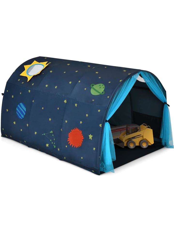 COSTWAY Prinzess Spielhaus in Blau günstig kaufen 102 cm