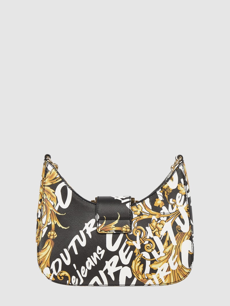 Pochette mit Logo-Muster in gold