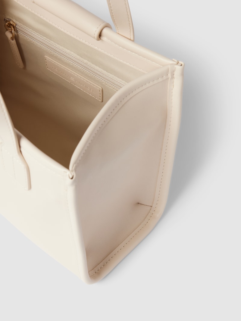 Handtasche mit Label-Applikation Modell 'CITY' in sand