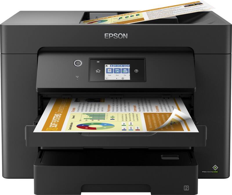 Epson WORKFORCE WF-7830DTWF Farb Tintenstrahl Multifunktionsdrucker DIN A3 Schwarz