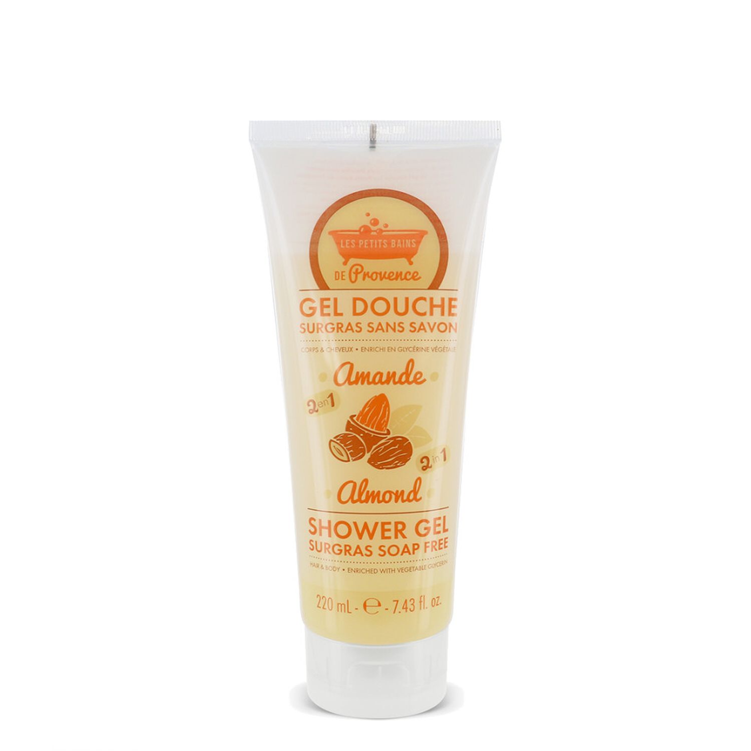 Les Petits Bains de Provence Gel Douche Surgras Sans Savon Parfum Amande