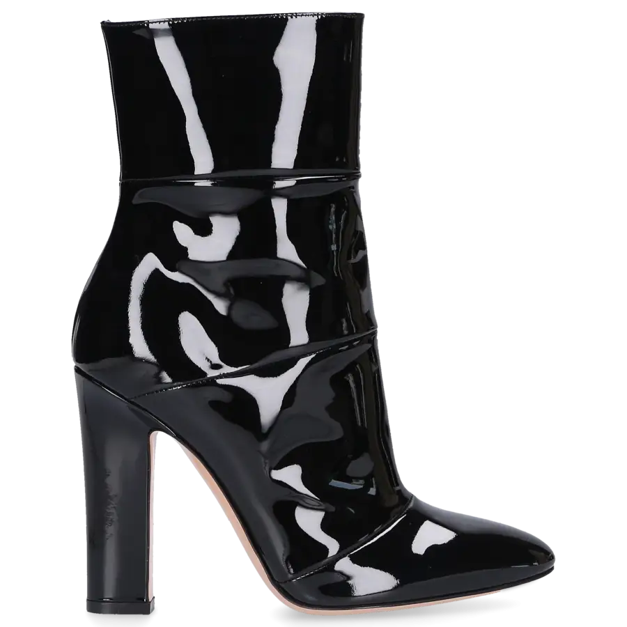 Gianvito Rossi - Stiefeletten Lackleder - schwarz