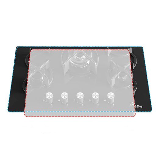 Plaque de cuisson à gaz en verre VALBERG GGH 5 IC 066T