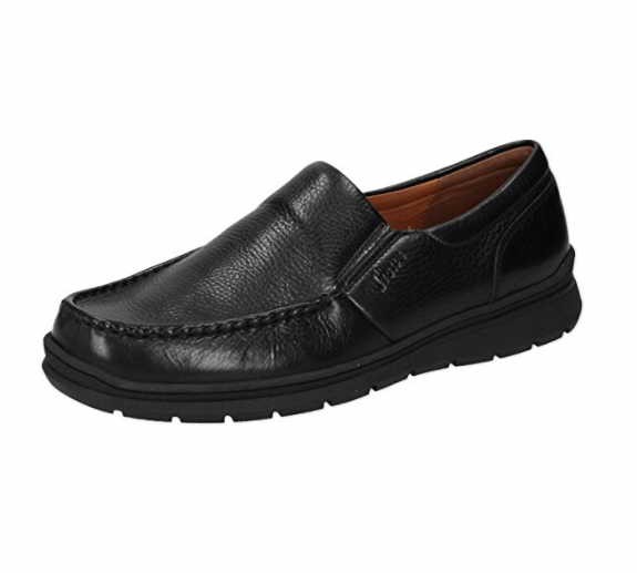 SIOUX Klassische Slipper schwarz