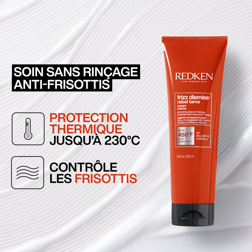 Redken Frizz Dismiss Soin sans rinçage anti-frisottis et protecteur thermique