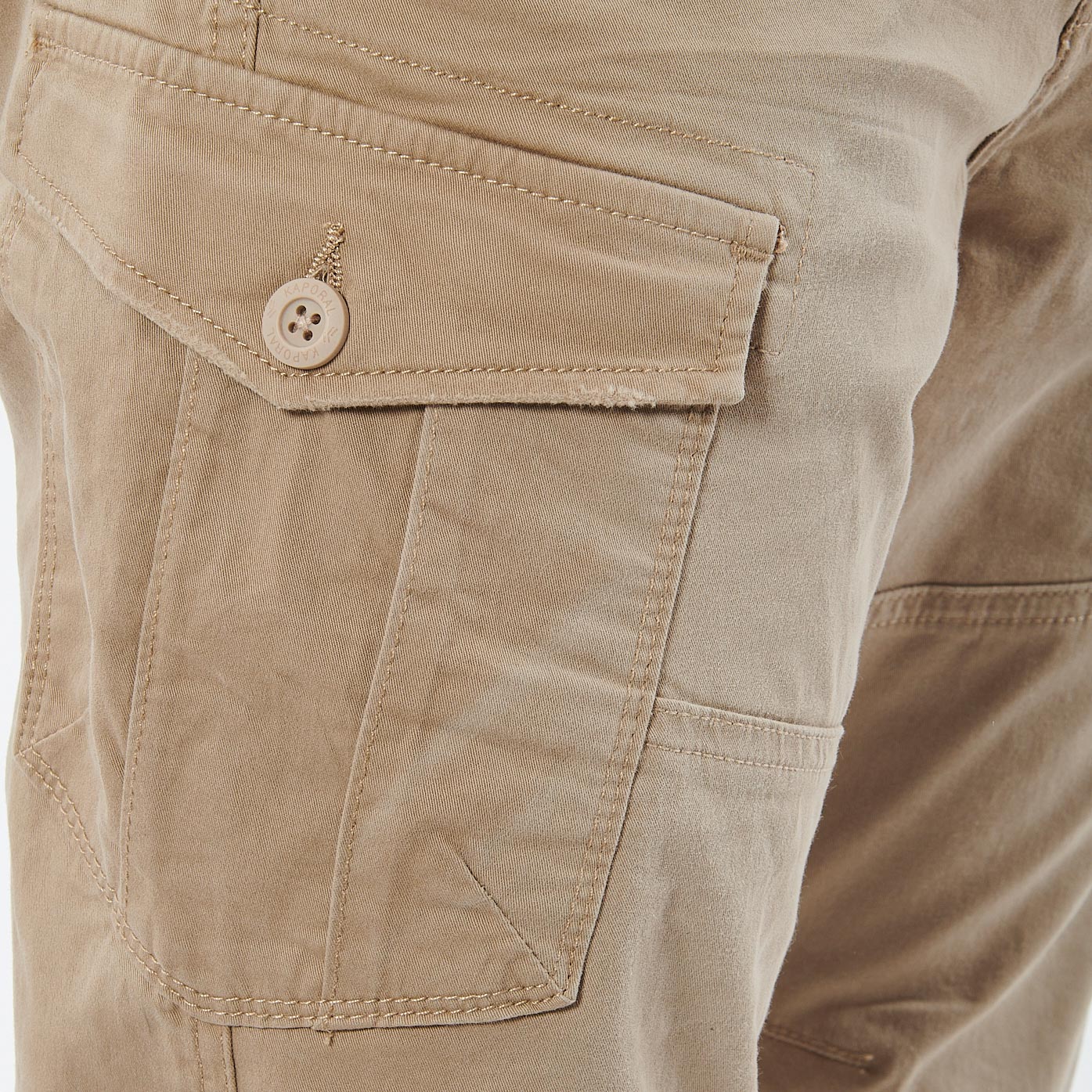 KALIS  Jean relaxed straight beige homme