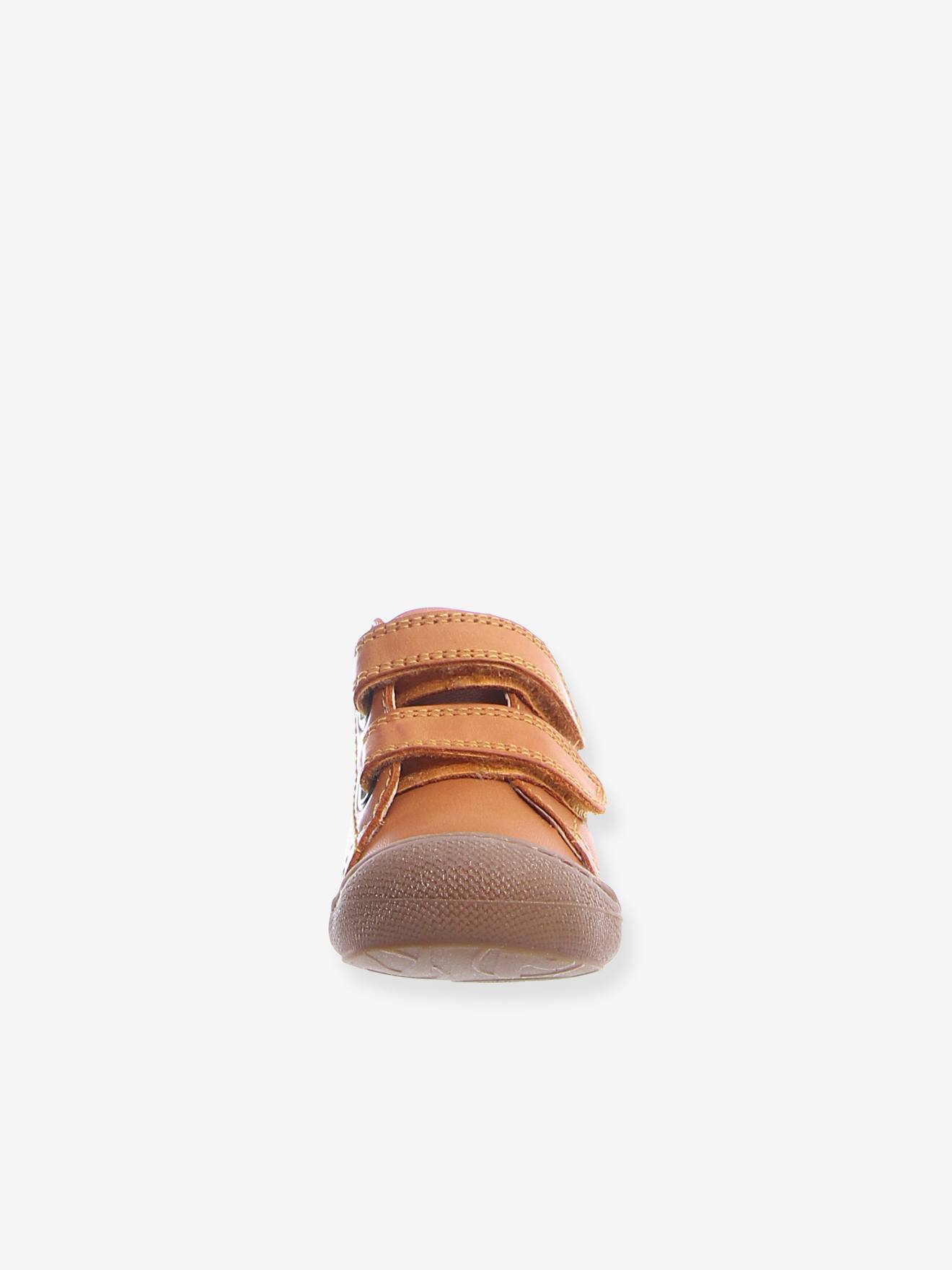 Bottillons bébé Cocoon Velcro NATURINO® 1ers pas cognac