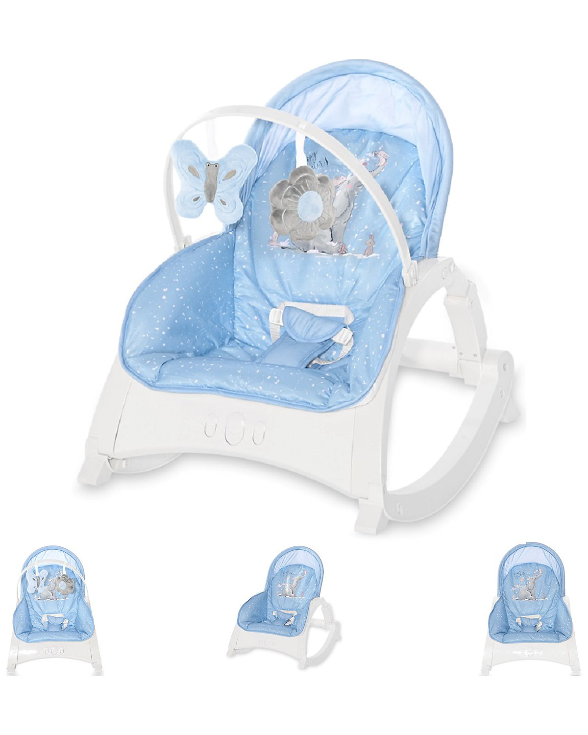 Babywippe ENJOY mit Vibration, Musik, verstellbare Rückenlehne Babywippen