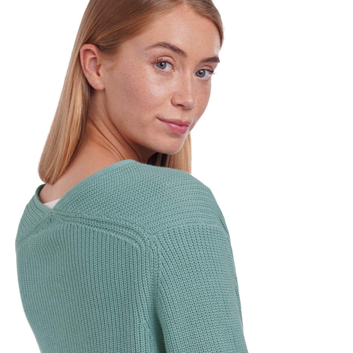 Damen Strickjacke aus Rippstrick