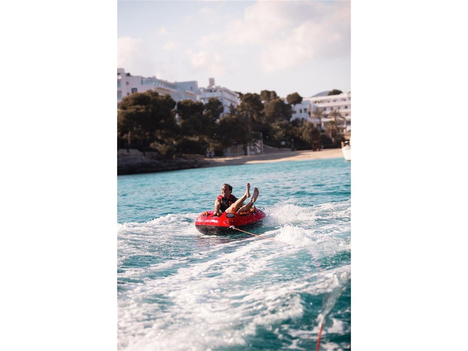 Jobe Inflatable SUP-Board Jobe Thunder Funtube 1 Person, inkl. Elektrische Pumpe und Zubehör, SUP, (Set), 1 Person,4 Griffe,Multi Position funtube