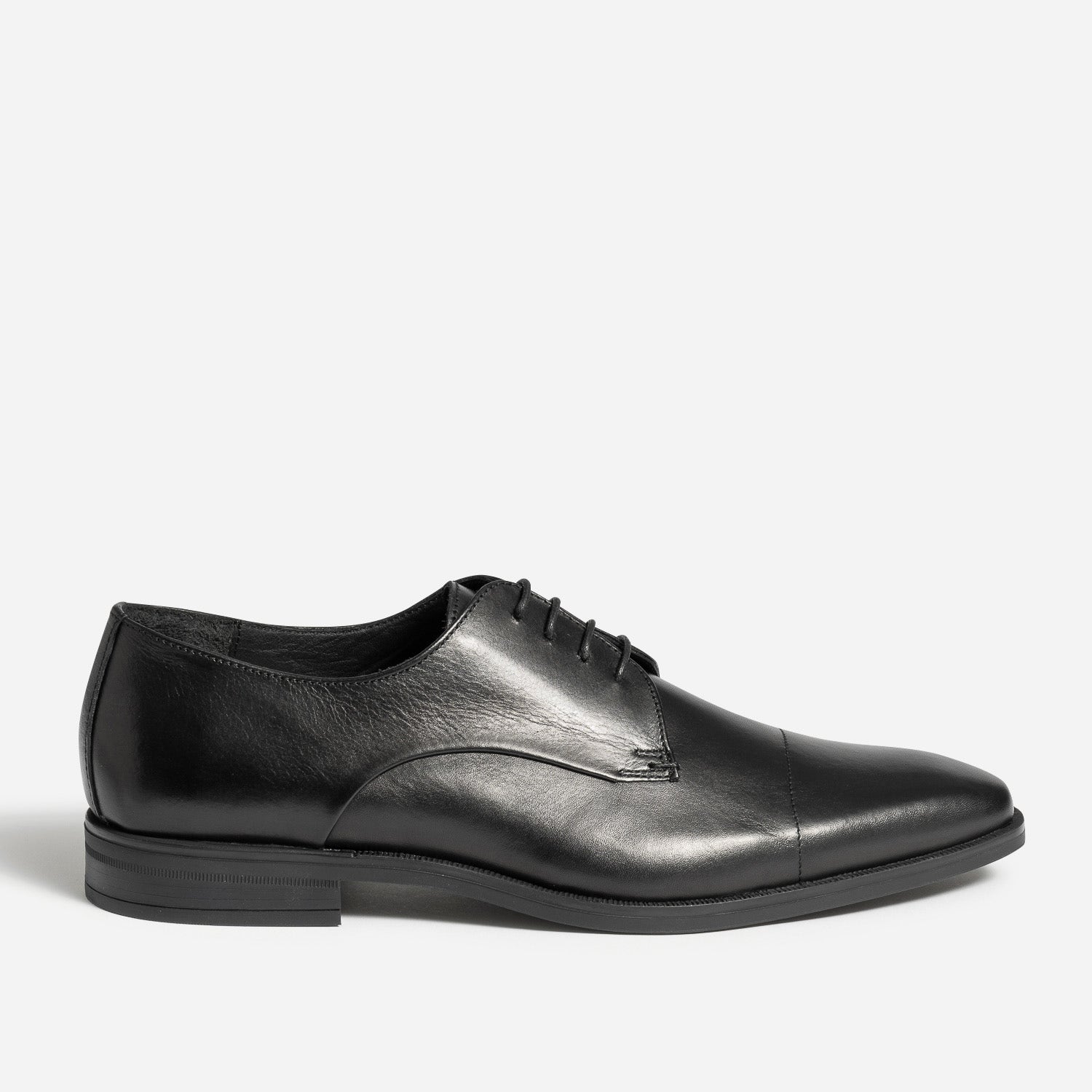 Derby noir en cuir
