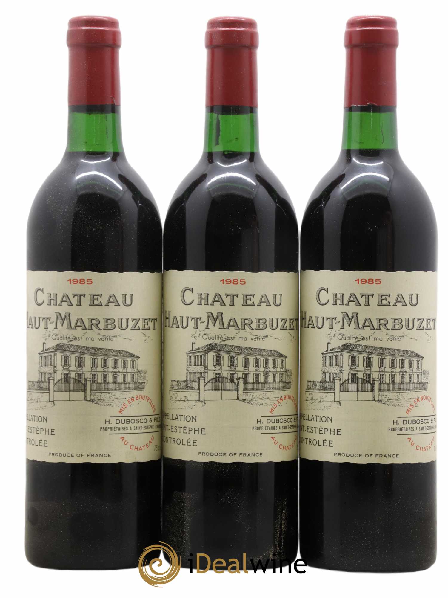 Château Haut Marbuzet  1985 - Lot de 12 Bouteilles