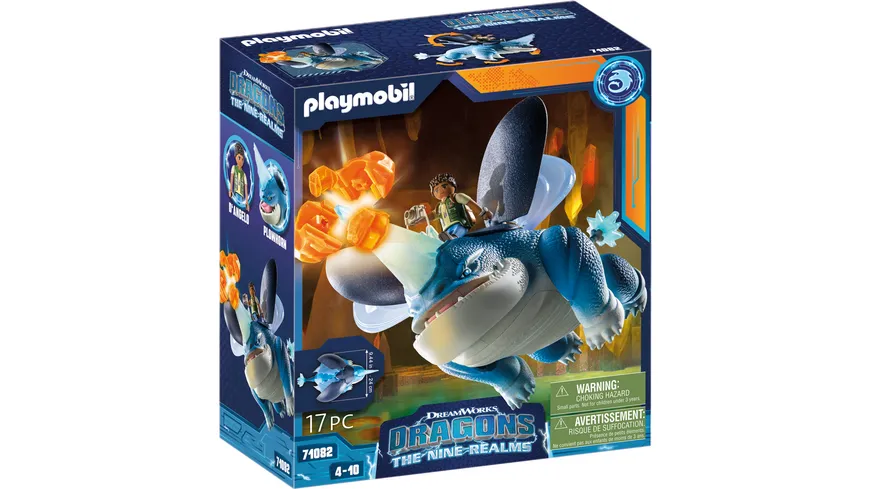 PLAYMOBIL 71082 - Dragons: The Nine Realms - Plowhorn & D'Angelo