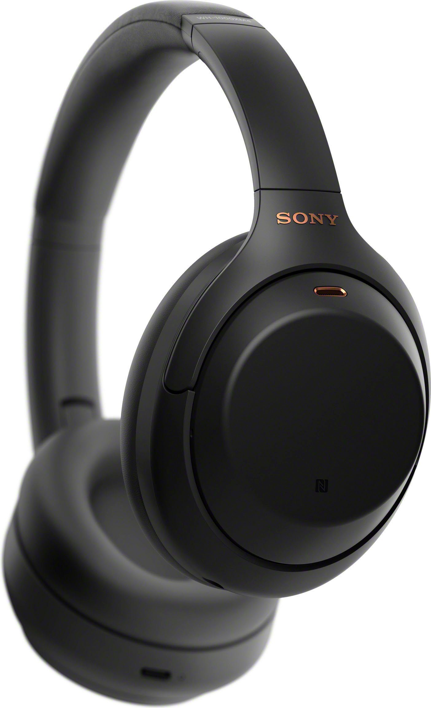 Sony WH-1000XM4 kabelloser Over-Ear-Kopfhörer (Noise-Cancelling, One-Touch Verbindung via NFC, Bluetooth, NFC, Touch Sensor, Schnellladefunktion)