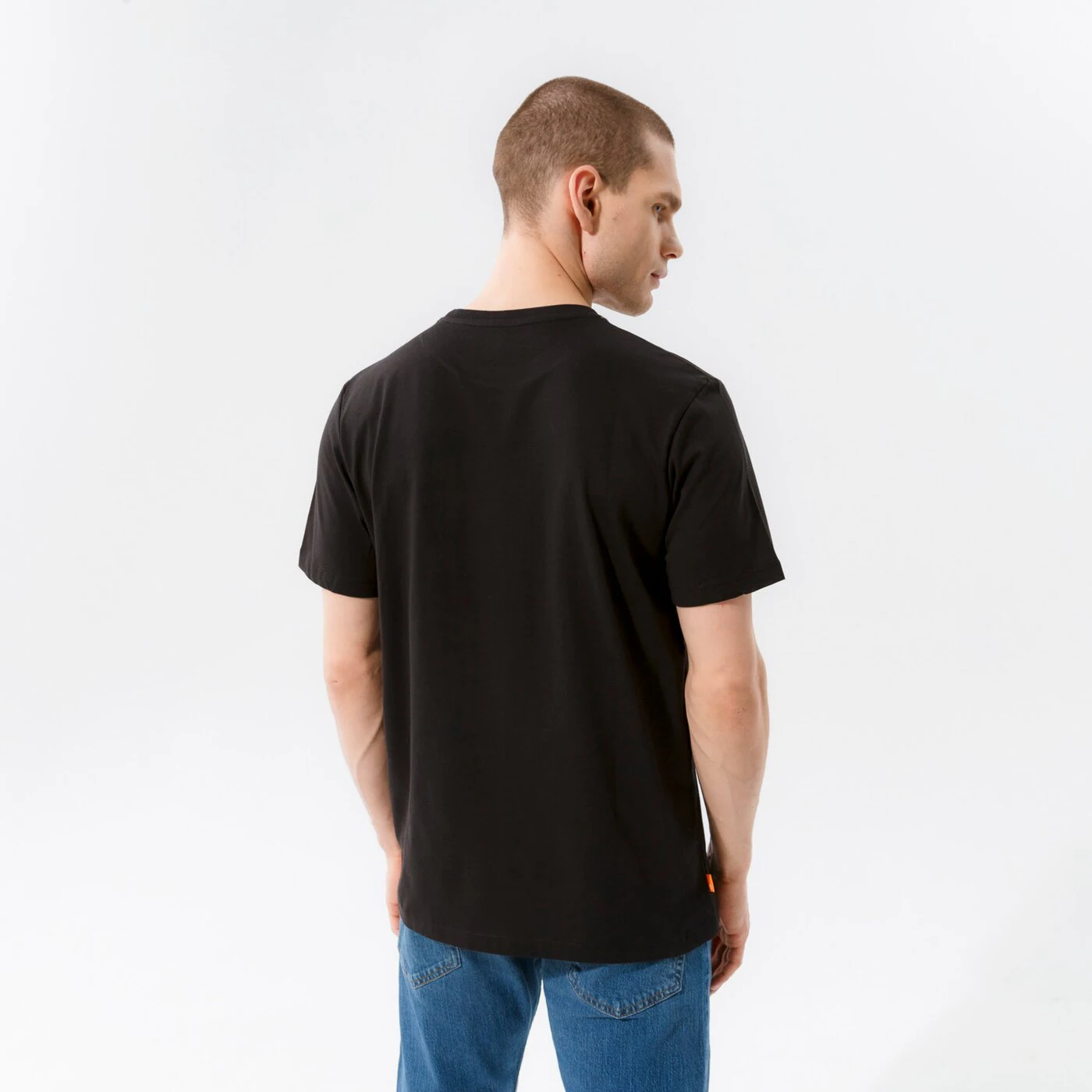 TIMBERLAND T-SHIRT SMALL LOGO PRINT Schwarz