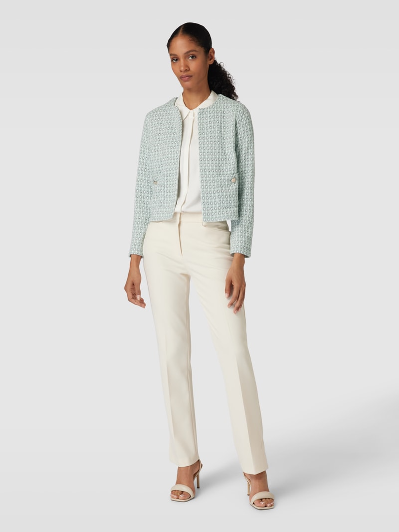 Blazer mit Allover-Muster in hellgrün