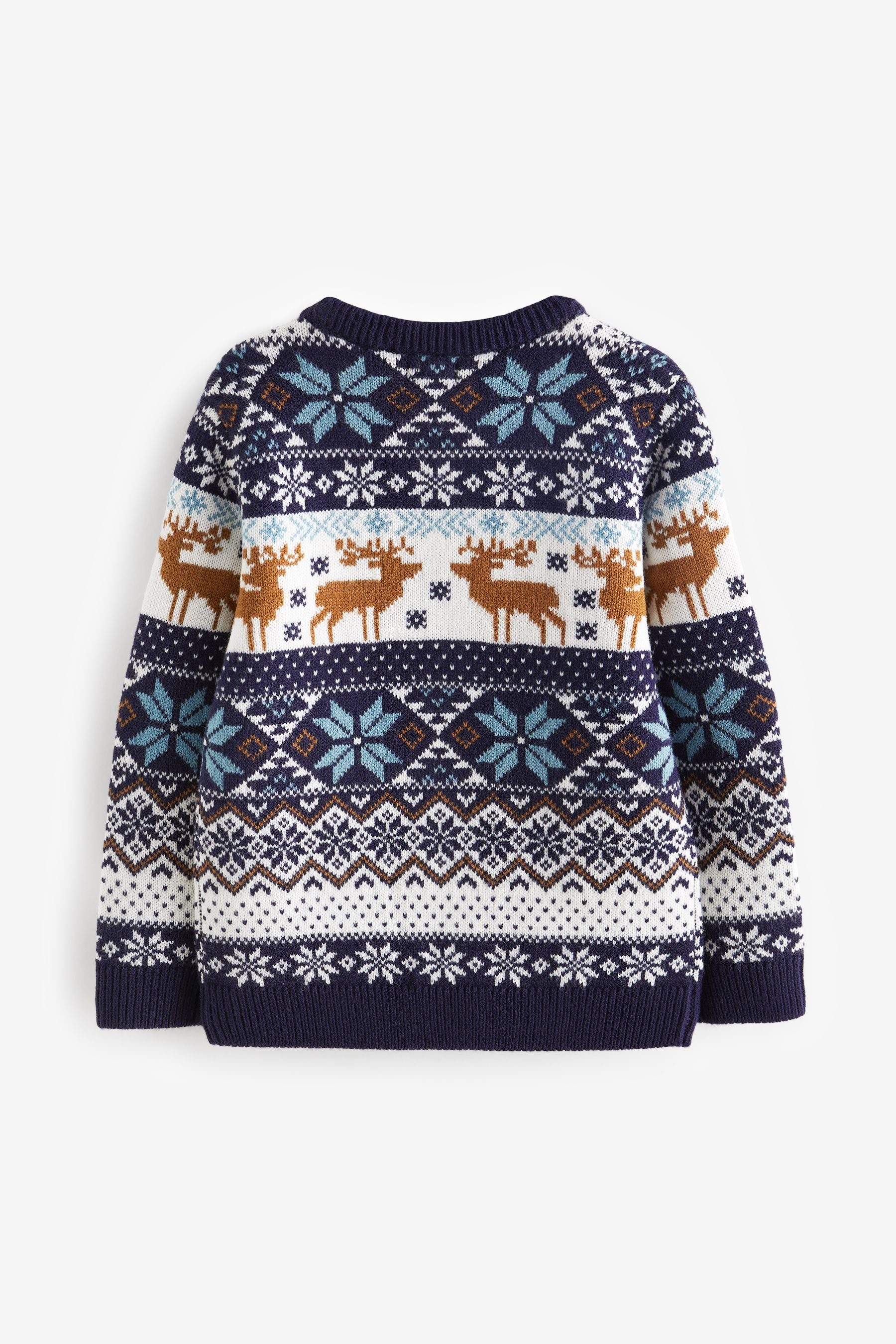 Next Rundhalspullover Weihnachtlicher Strickpullover (1-tlg)