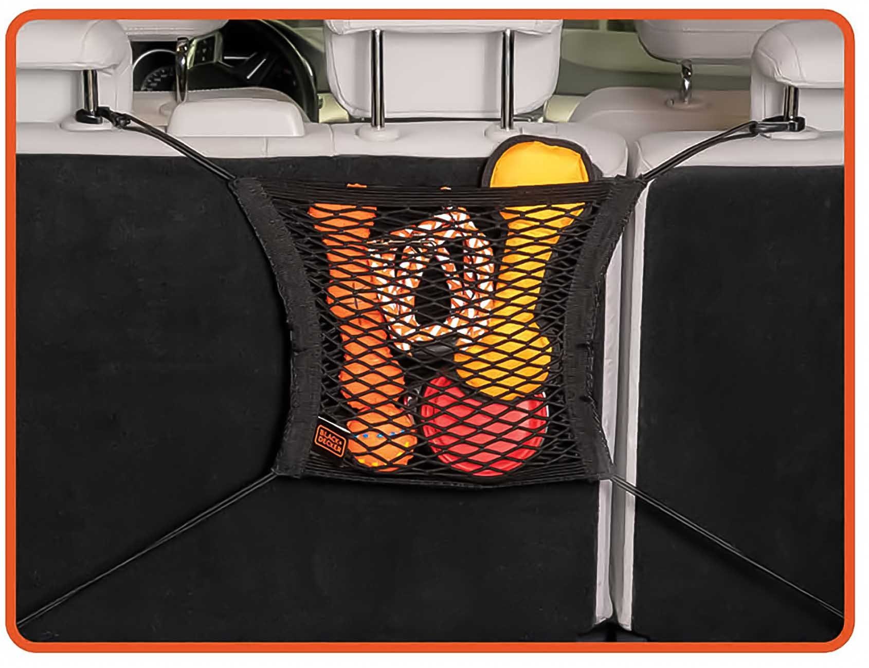 Black+Decker Rücksitzorganizer Autositz-Aufbewahrungsnetz, Rücksitz organizer