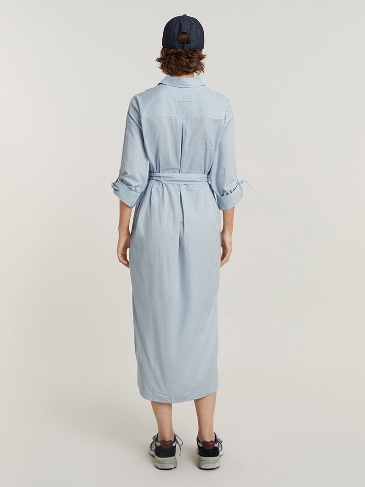 G-Star Hemdkleid in Hellblau günstig kaufen
