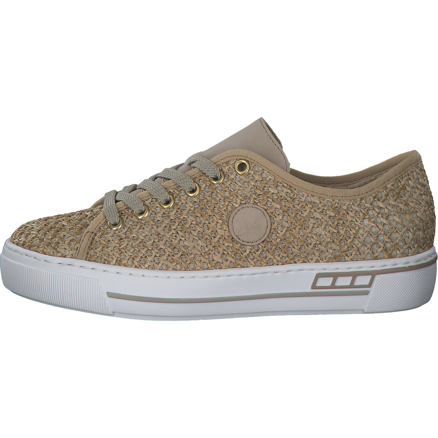 Rieker L8841, Sneakers Low, Damen, Beige