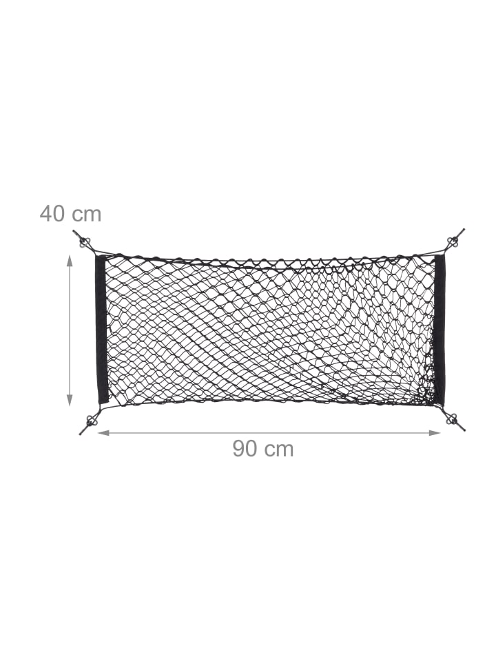 relaxdays Gepäcknetz in Schwarz - (B)90 x (H)40 cm günstig kaufen onesize