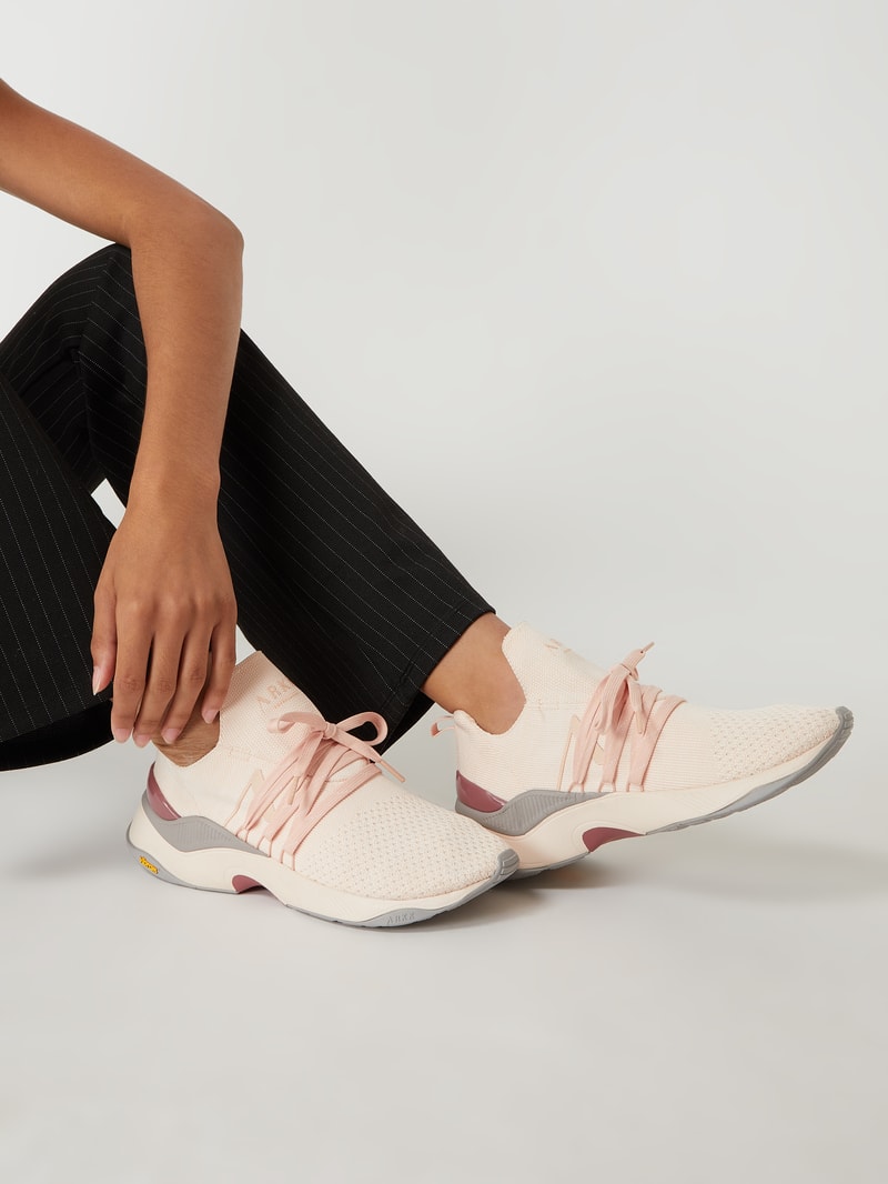 Sneaker mit Logo Modell 'Raven' in rosa
