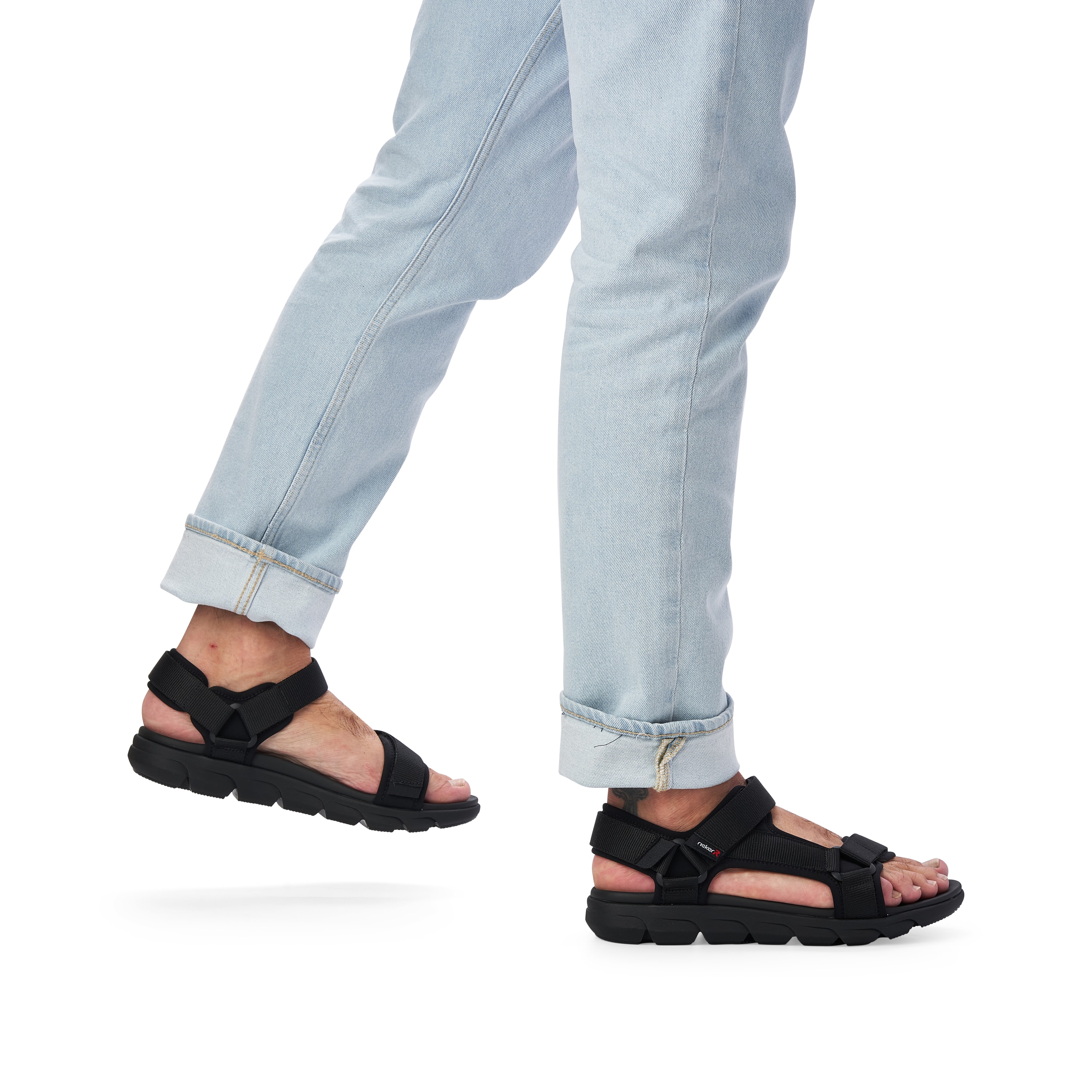 Rieker Herren Trekkingsandalen deep black