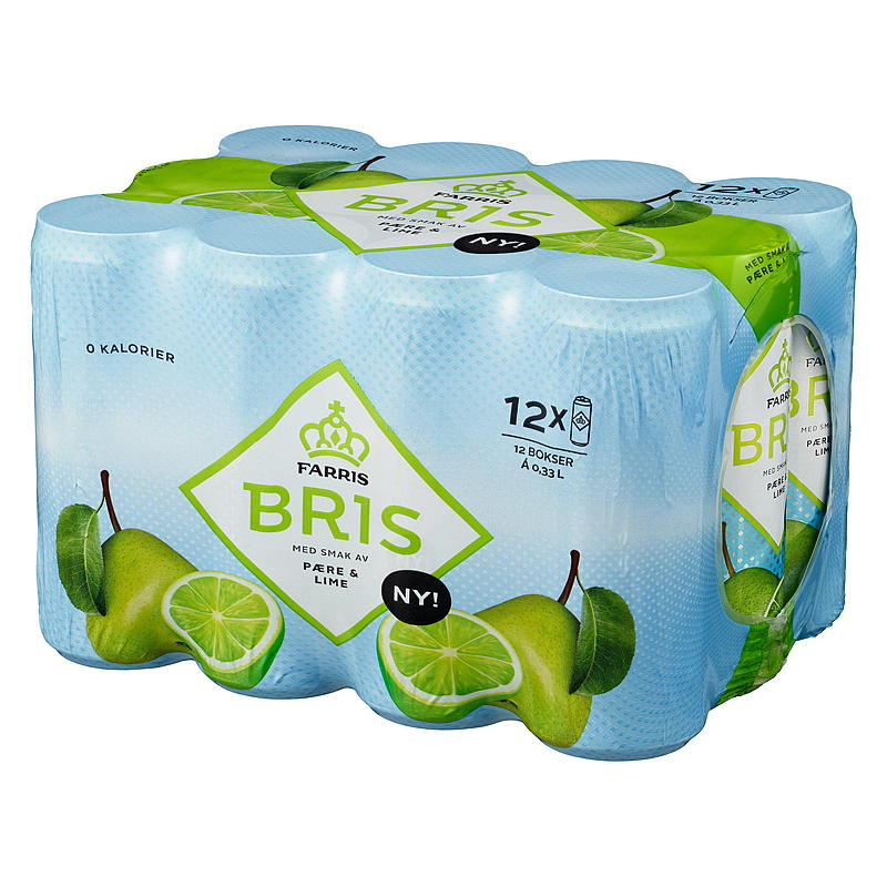 Farris Farris Bris 12-pk 0.33 l boks pære/lime