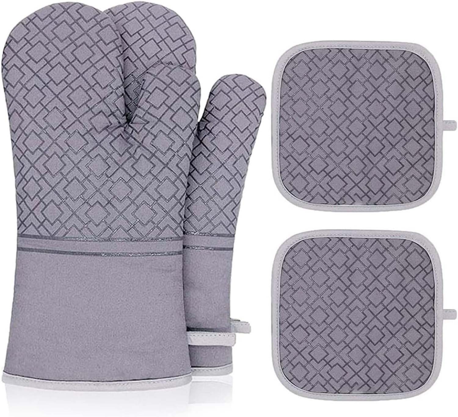 aikidio Topflappen Ofenhandschuhe Topflappen,Topflappen Handschuh Topfhandschuhe, (2-tlg)