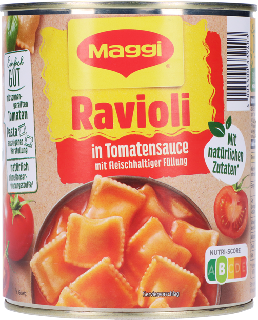 Maggi Ravioli in Tomatensauce