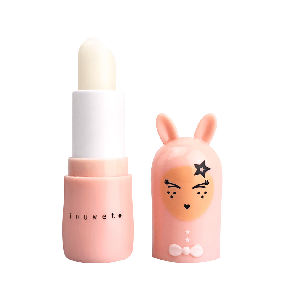 Inuwet Baume à Lèvres Lapin / Pêche / Rose avec étoile Baume à lèvres Naturel & Vegan