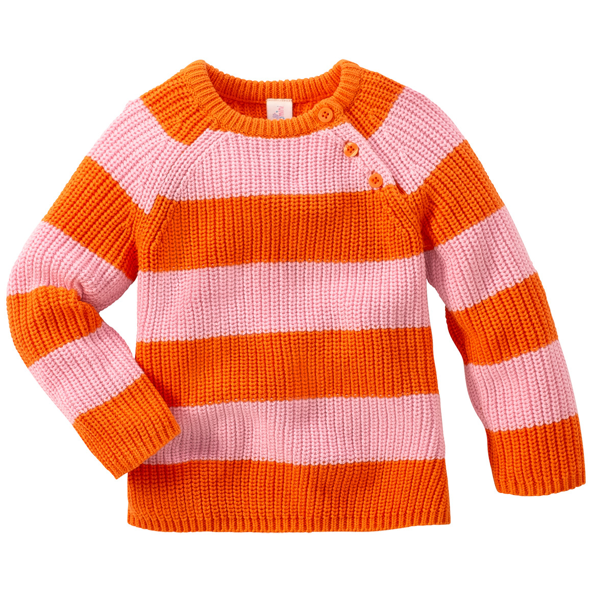 Baby Strickpullover mit Blockringeln