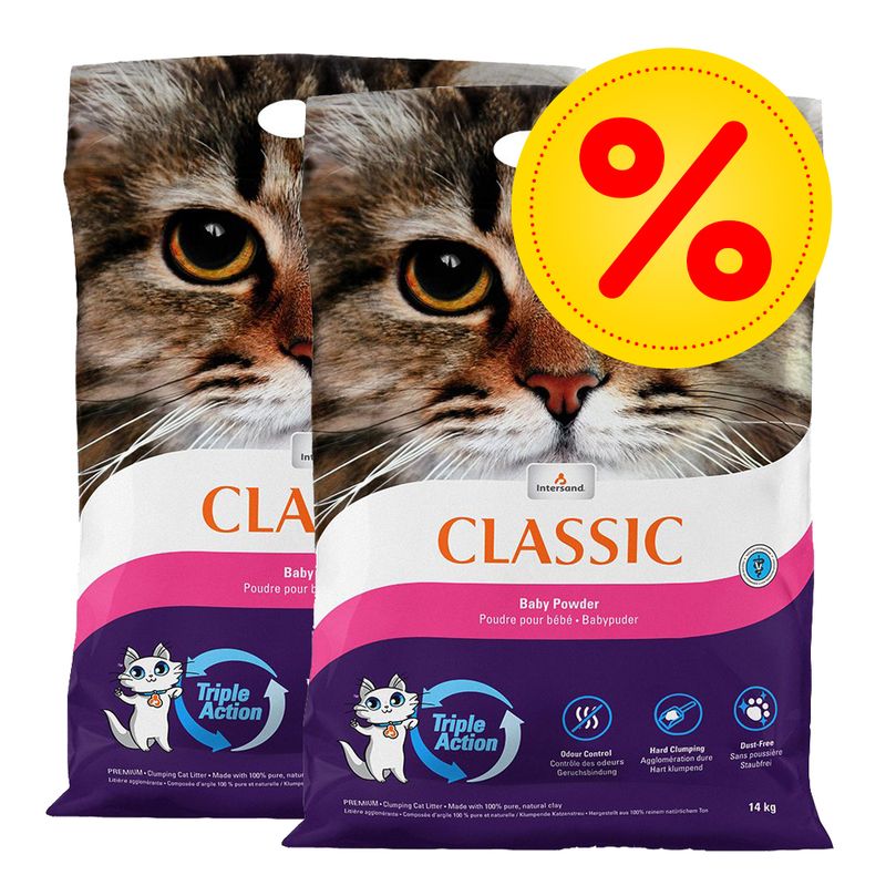 Sparpaket Intersand Classic Katzenstreu zu TOP-Preisen | bitiba %