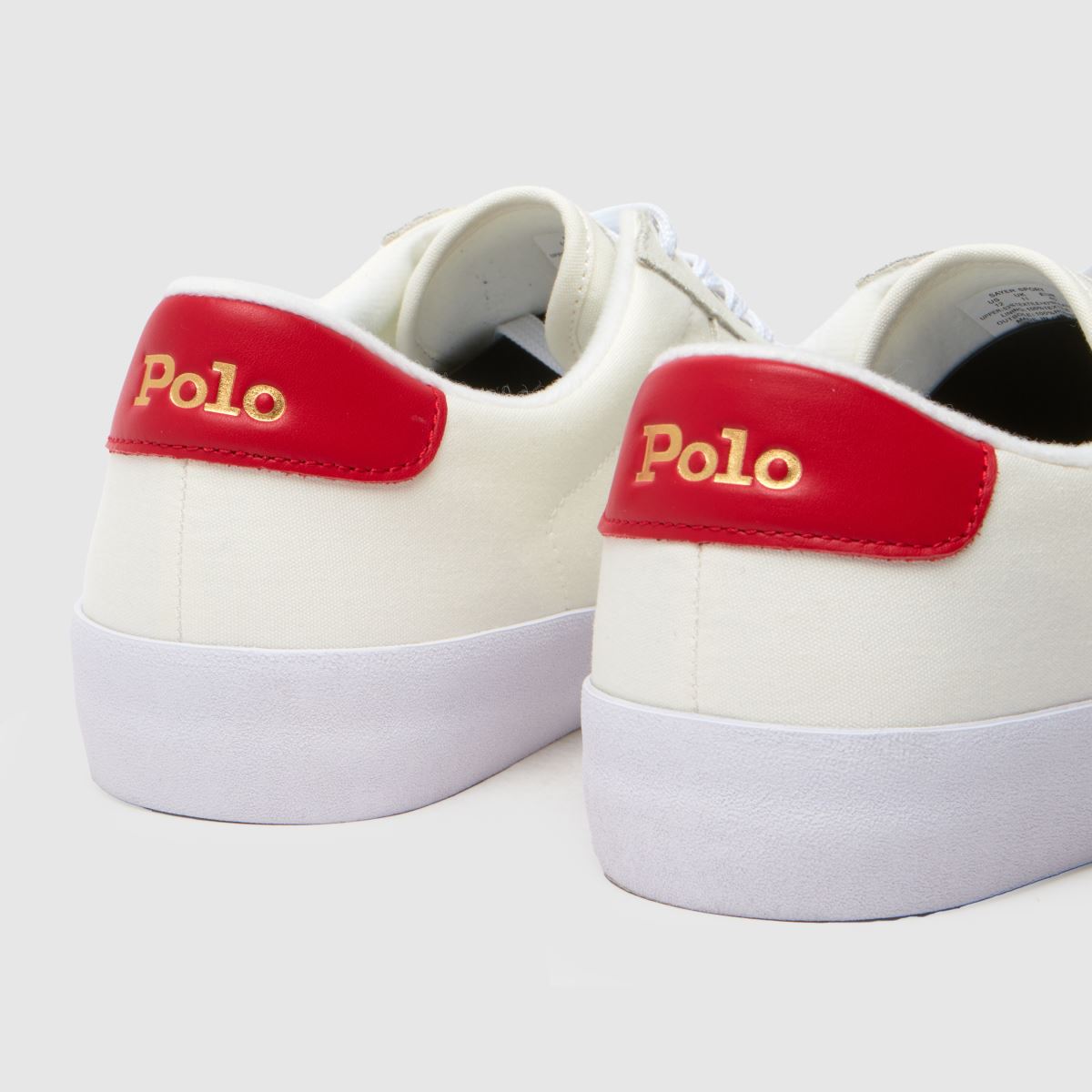 Polo Ralph Lauren – Polo RL Sayer Sport – Vita och röda sneakers