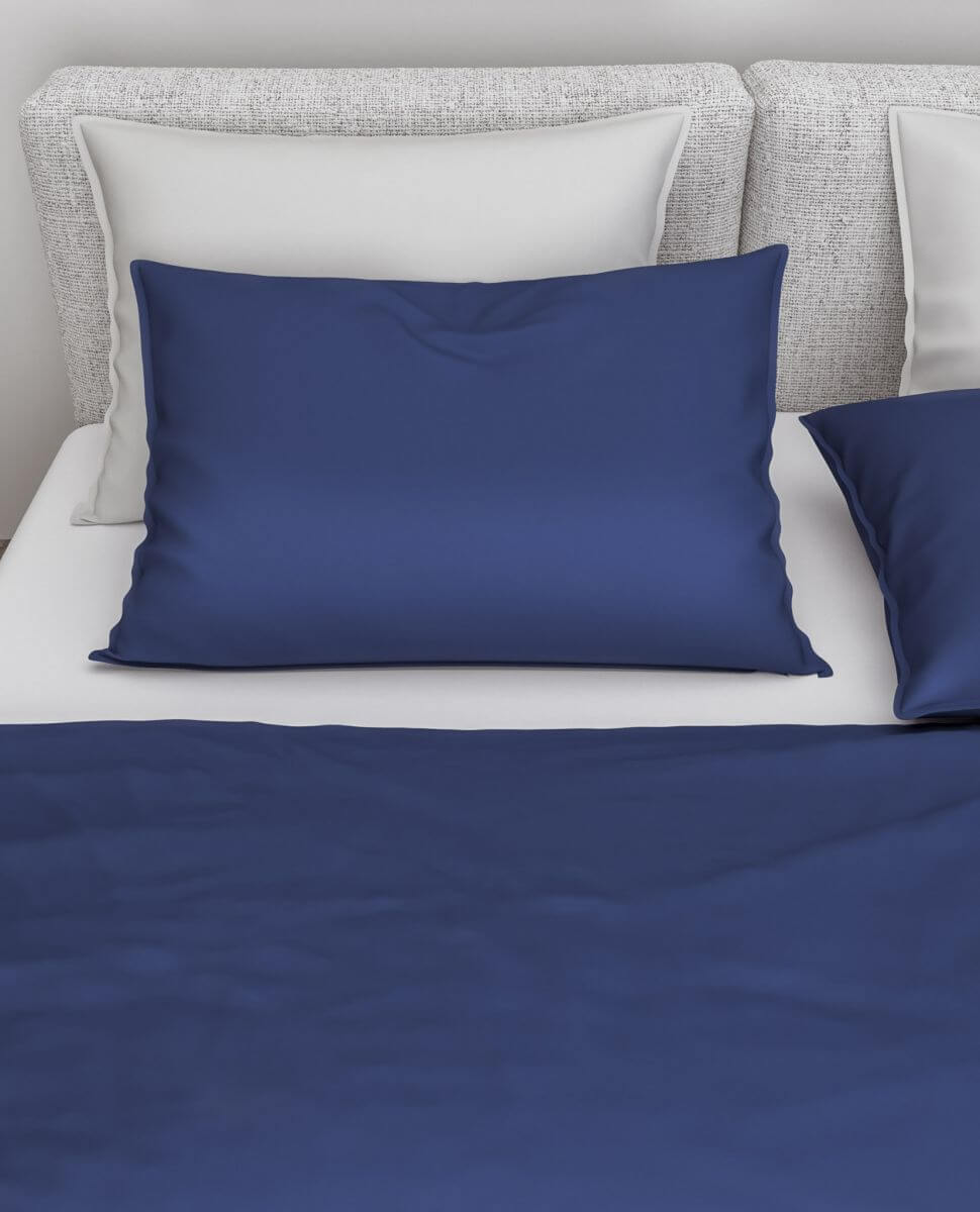 Zo!Home Bettwäsche Satinado Navy Blue 135 x 200 cm
