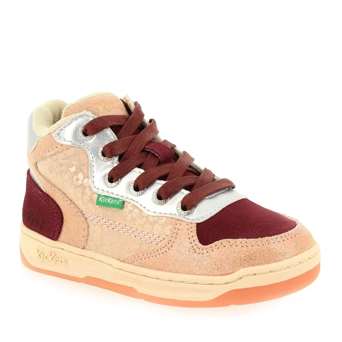 Kickers  KICKLAX - Rose bordeaux