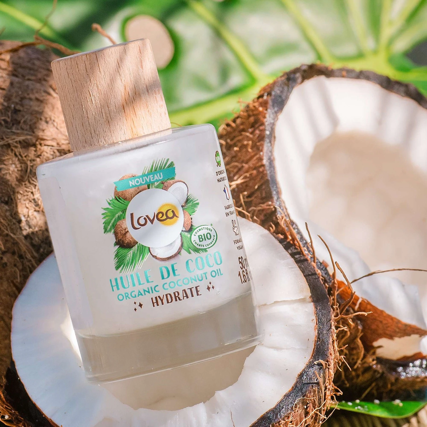 Lovea Organic Coconut Oil Nawilża Certyfikowany Organiczny