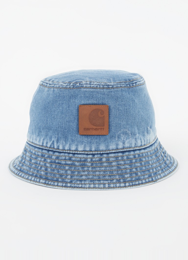Carhartt WIP Stamp denim bøttehatt med logo